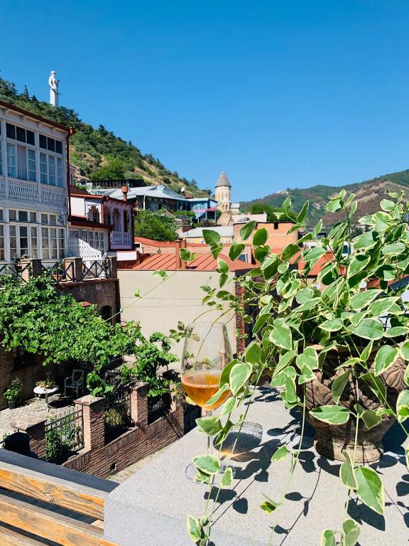 Nespecifikovaný výhled na hory nebo výhled na hory při pohledu z hotelu