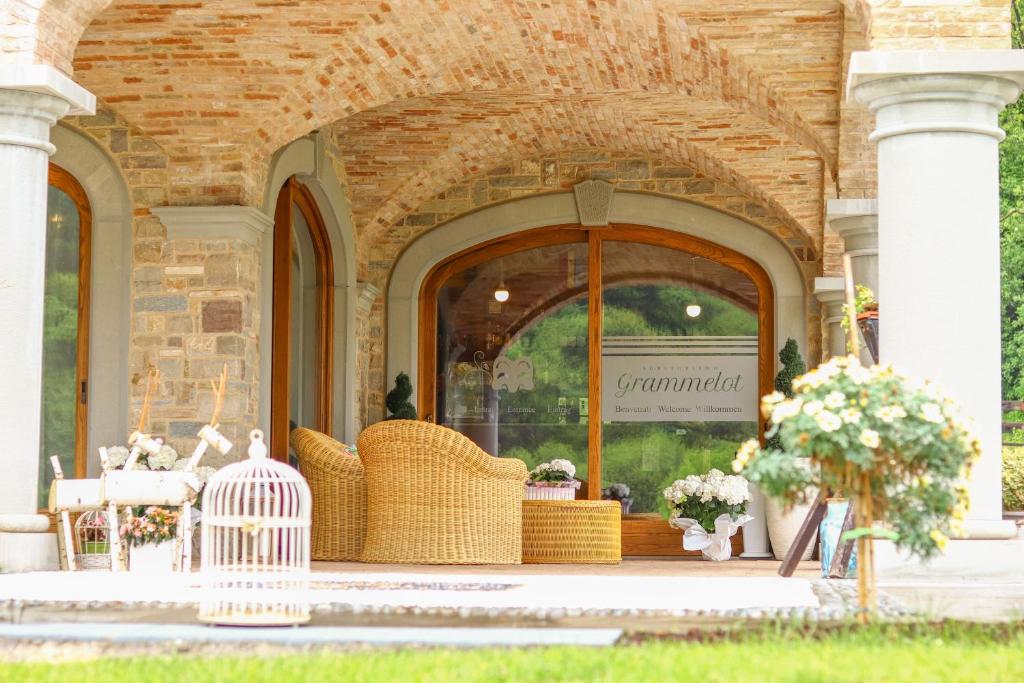 A garden outside Agriturismo Grammelot