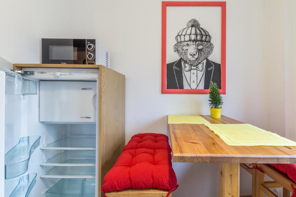 Kuchyňa alebo kuchynka v ubytovaní Apartament Biały Miś Centrum