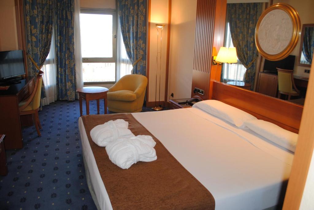 Postel nebo postele na pokoji v ubytování Hotel los Bracos