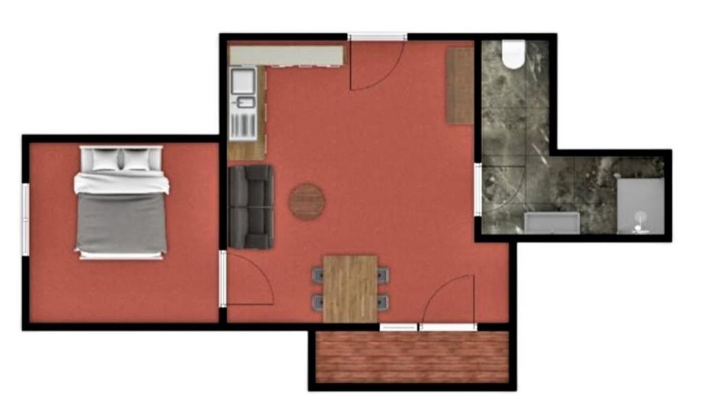Půdorys ubytování Apartments Quehenberger