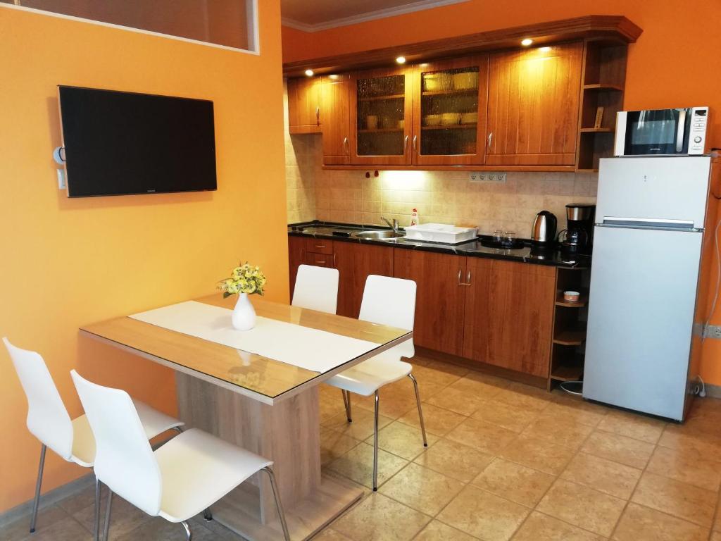 Kuchyňa alebo kuchynka v ubytovaní Balaton Beach Apartman