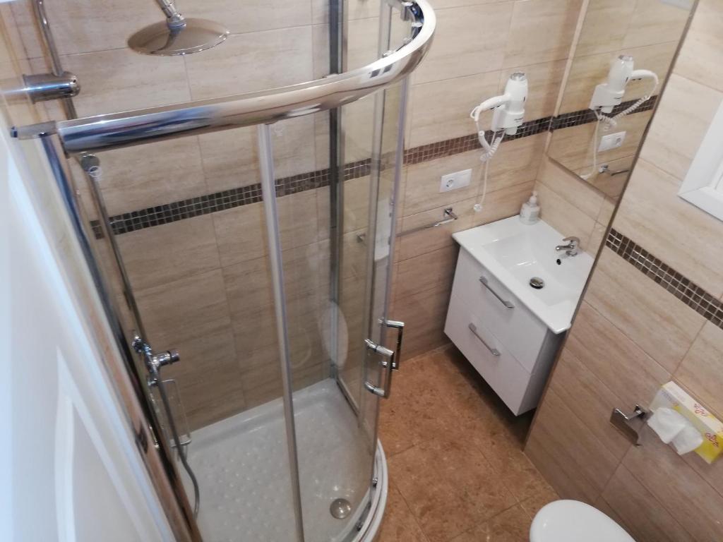 Kúpeľňa v ubytovaní Residencia Compostela