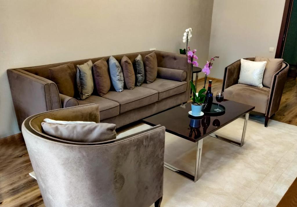 Area soggiorno di Crystal Hotel & SPA