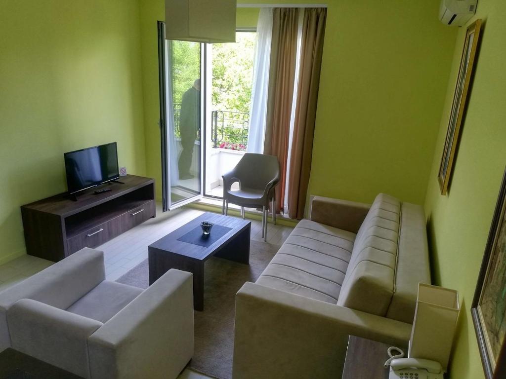 Istumisnurk majutusasutuses Villa Otava Lux SPA