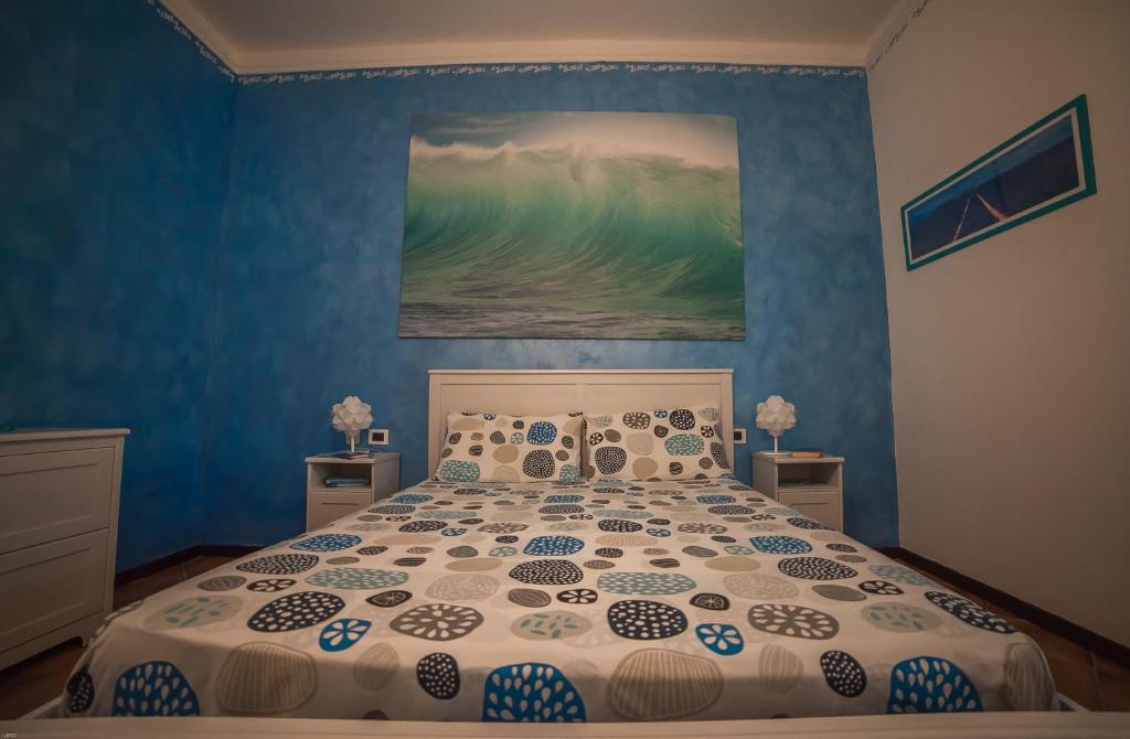 A bed or beds in a room at Totohouse Da Marco piscina riscaldata