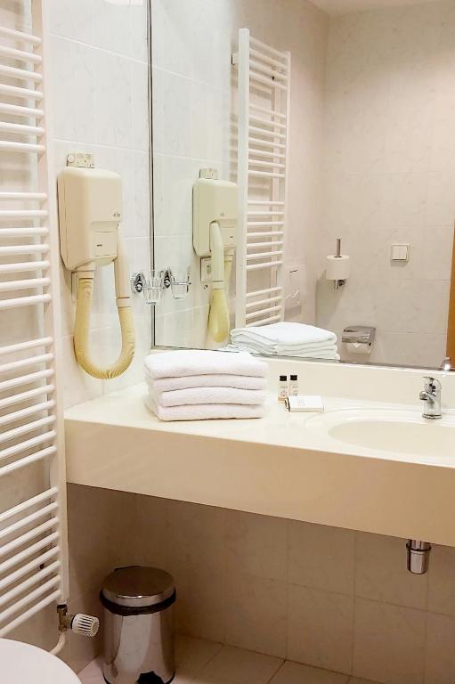 Koupelna v ubytování Hotel Jana