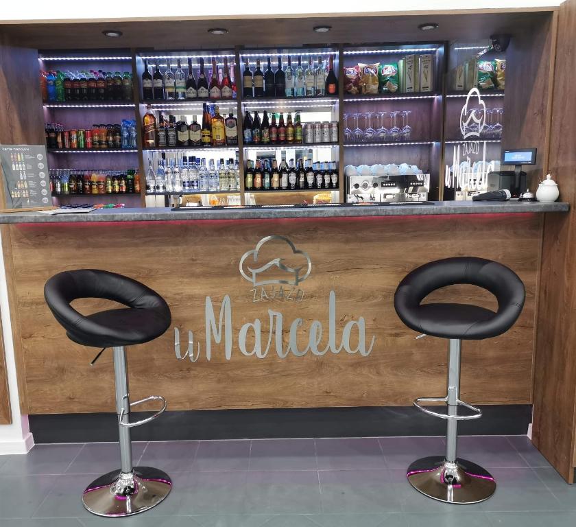 Lounge nebo bar v ubytování Motelik Zajazd u Marcela
