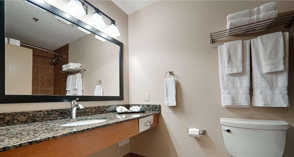 Koupelna v ubytování Best Western Plus Chateau Inn Sylvan Lake