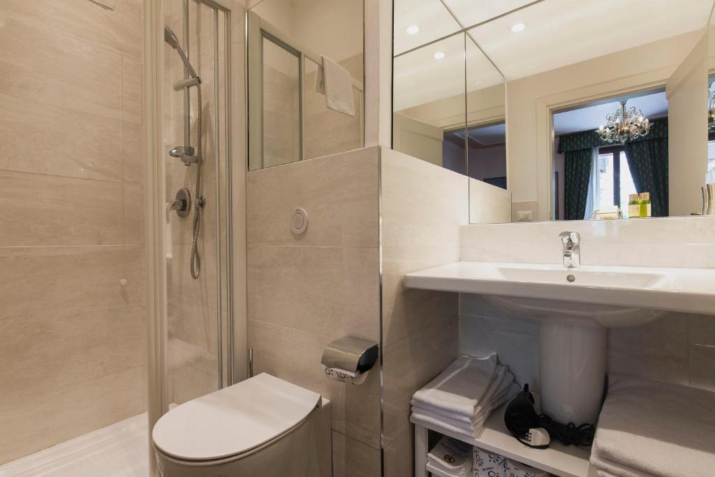 Koupelna v ubytování Zaguri B&B