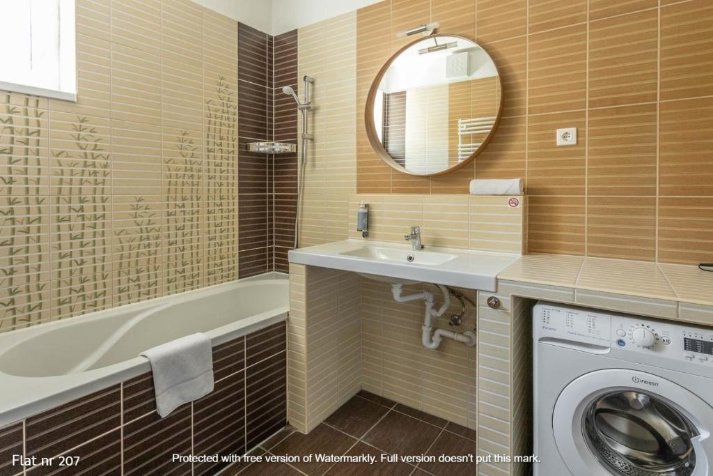 Kúpeľňa v ubytovaní Corvin Plaza Apartments & Suites