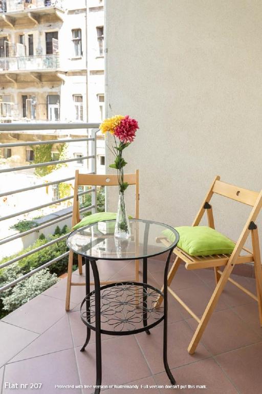 Balkón alebo terasa v ubytovaní Corvin Plaza Apartments & Suites
