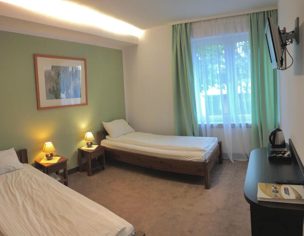 Кровать или кровати в номере Hotel Olecki