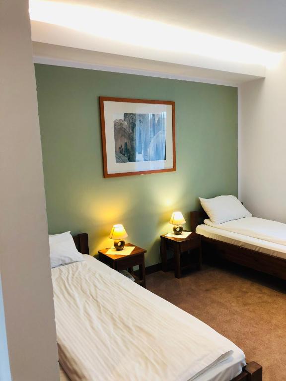 Кровать или кровати в номере Hotel Olecki