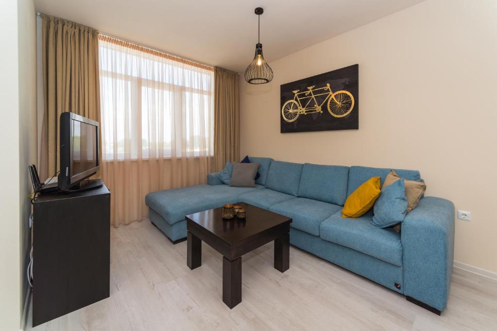 Кът за сядане в Alma Apartment - Stylish 1BD Flat with Balcony