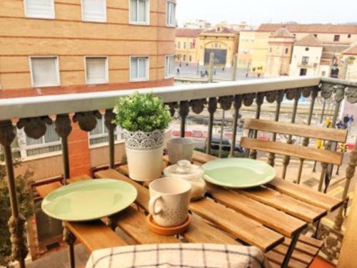 Balkón nebo terasa v ubytování Balcony & Room Malaga centro
