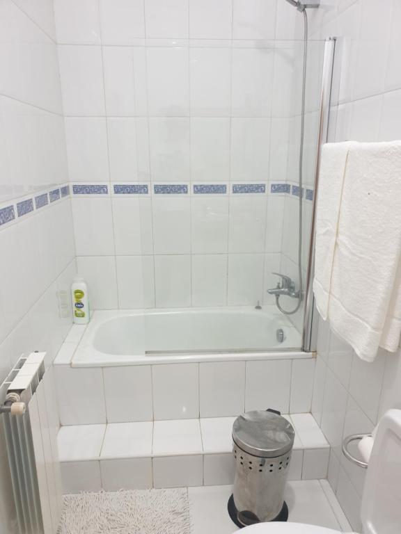 Koupelna v ubytování hostel do Ermal