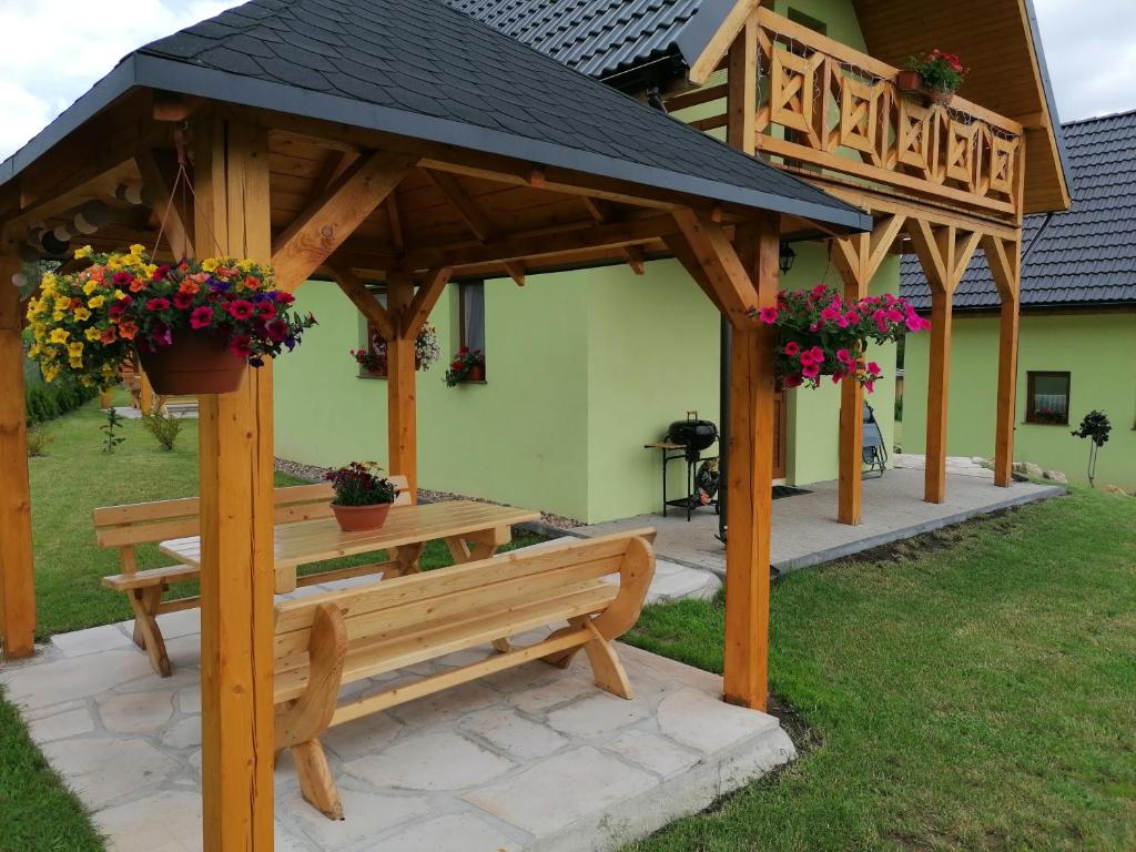 Zahrada ubytování Domki pod Derkaczem