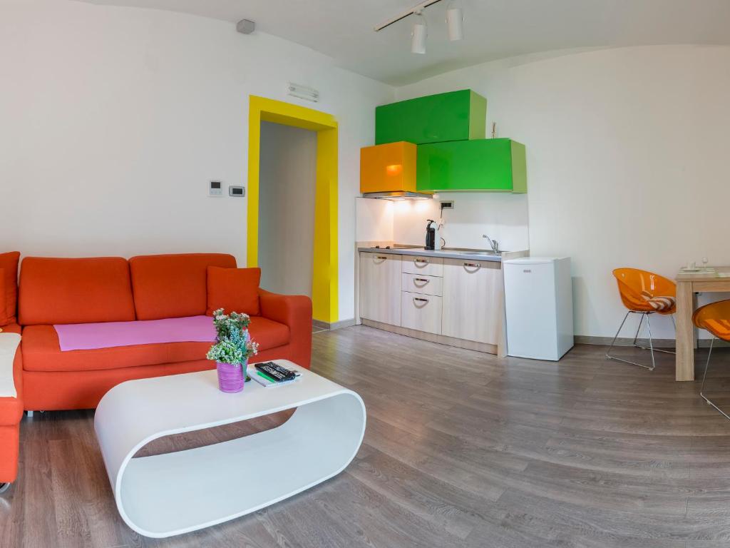 Kuchyň nebo kuchyňský kout v ubytování Apartments Windrose