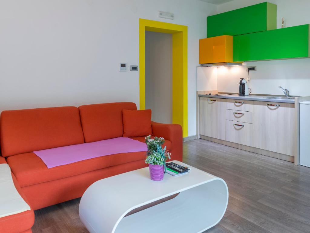 Kuchyň nebo kuchyňský kout v ubytování Apartments Windrose
