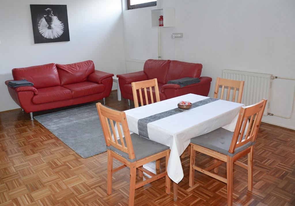 Posezení v ubytování Apartma Vidmar