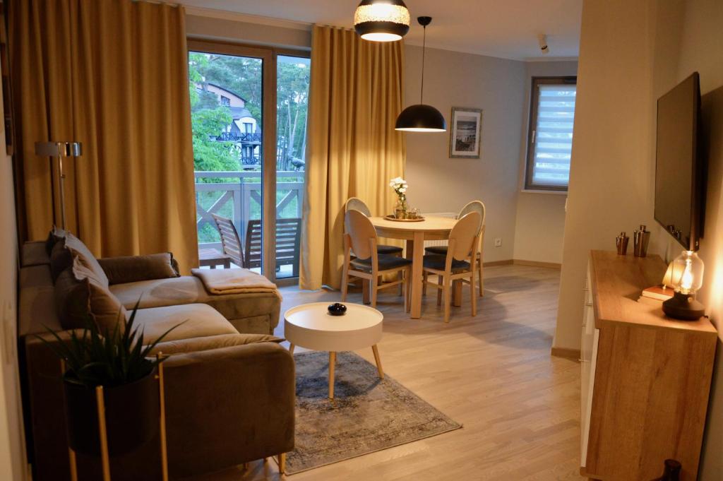 Posezení v ubytování Apartamenty Park
