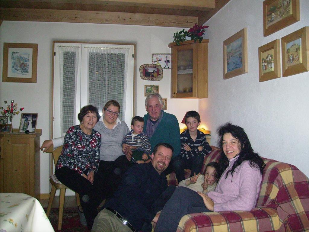 Rodina v ubytování Casa Pergher