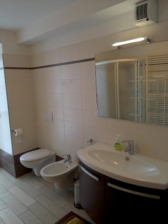 Koupelna v ubytování Casa Pergher