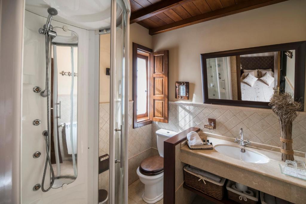 Koupelna v ubytování Casa da Muiñeira