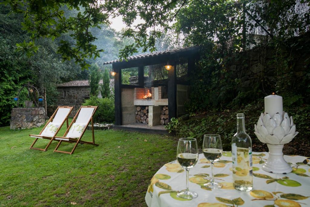 Zahrada ubytování Casa da Muiñeira
