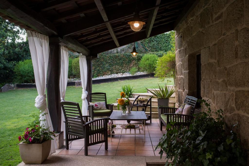 Zahrada ubytování Casa da Muiñeira