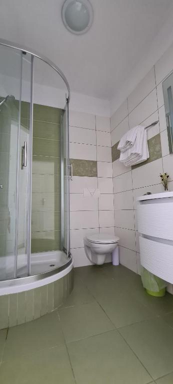 Koupelna v ubytování Apartments Antonia