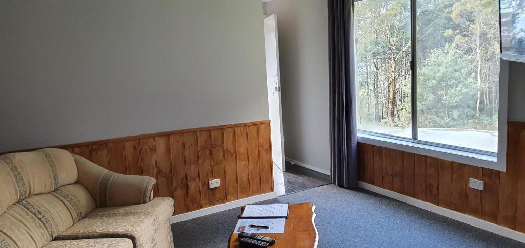 Posezení v ubytování Cradle Alpine Retreat