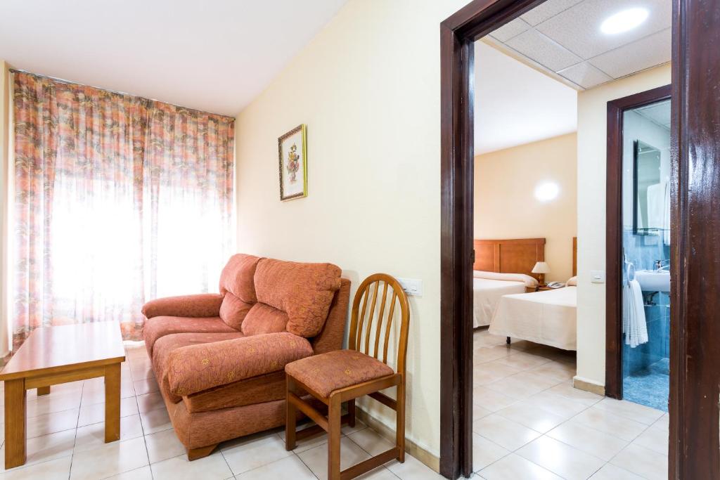Postel nebo postele na pokoji v ubytování Apartamentos Resitur