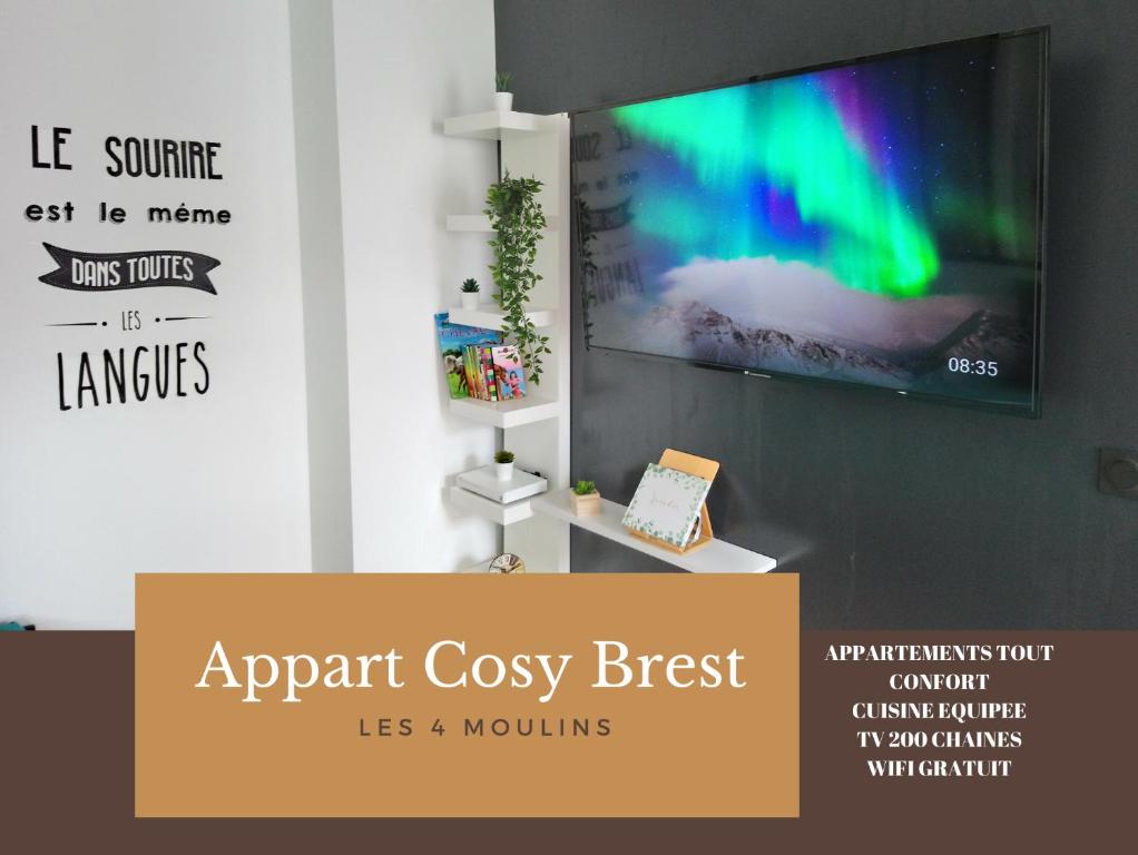 Appart Cosy Brest (Les 4 moulins) - Apartamento De Um Quarto