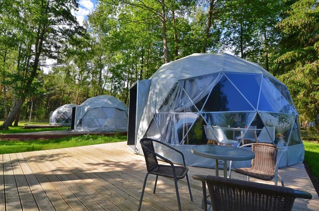 Zahrada ubytování Slowly Glamping Osada Nad Wodą