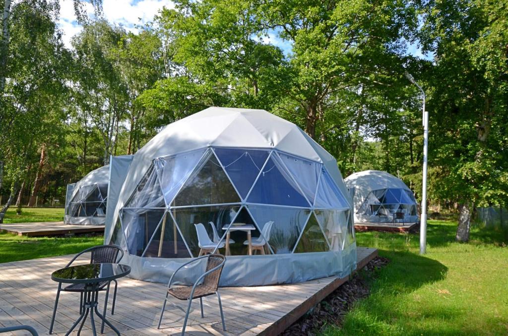 Zahrada ubytování Slowly Glamping Osada Nad Wodą