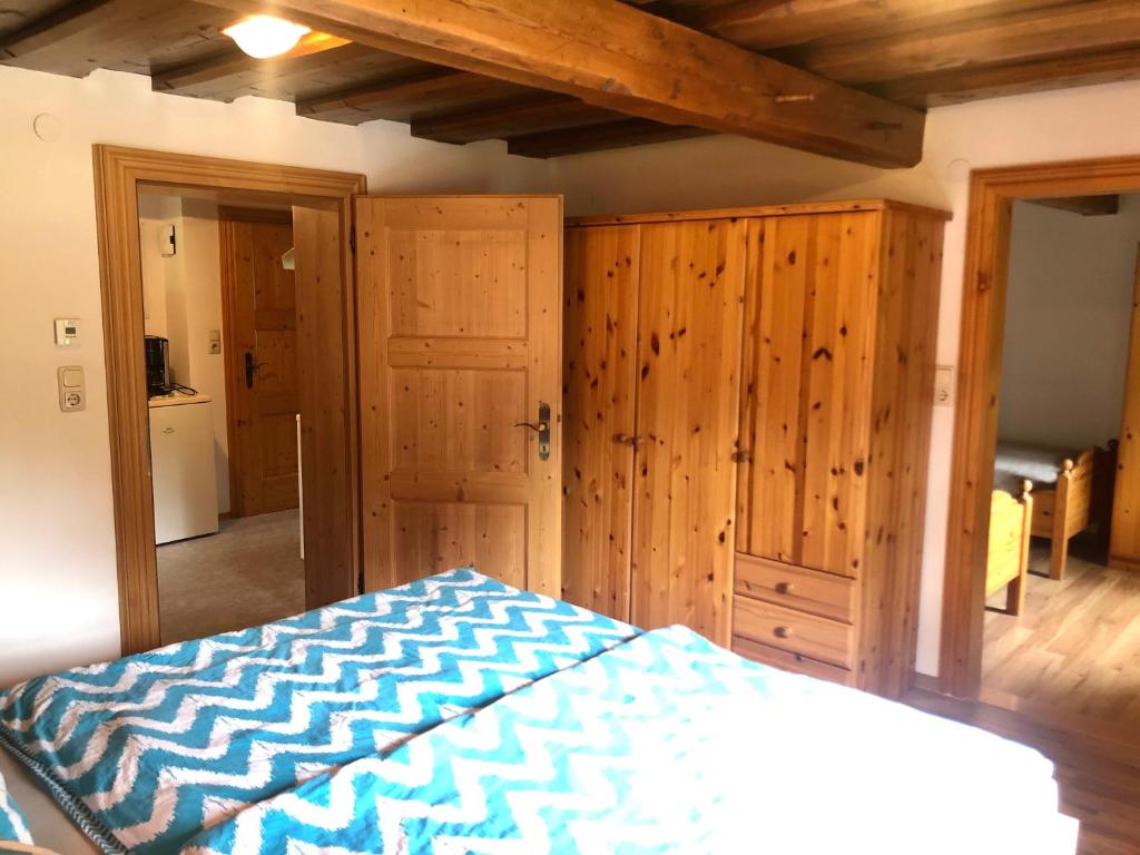 Postel nebo postele na pokoji v ubytování Haus Moser