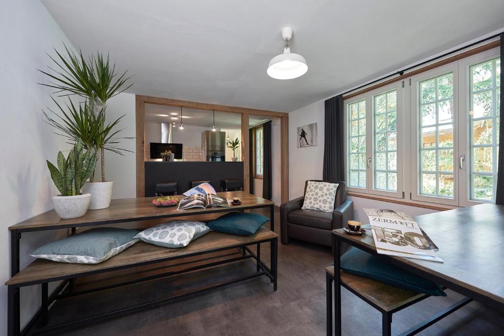 Istumisnurk majutusasutuses Chalet Turbina