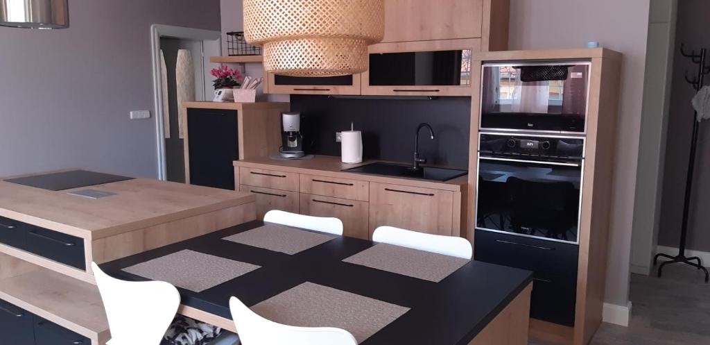 Kuchnia lub aneks kuchenny w obiekcie Flat Jindrichuv Hradec