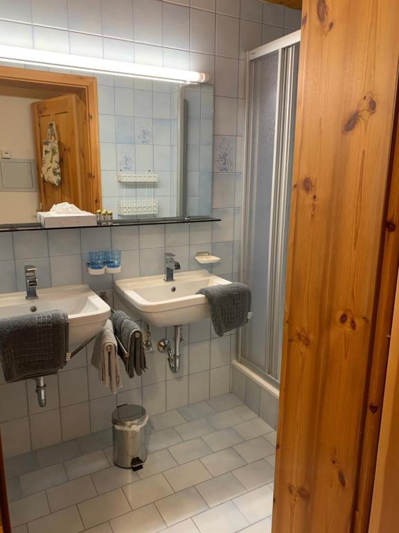Koupelna v ubytování Ferienhaus am Burgsee