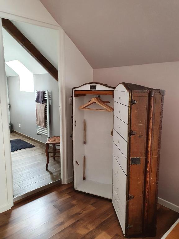 Postel nebo postele na pokoji v ubytování Graine de Reves