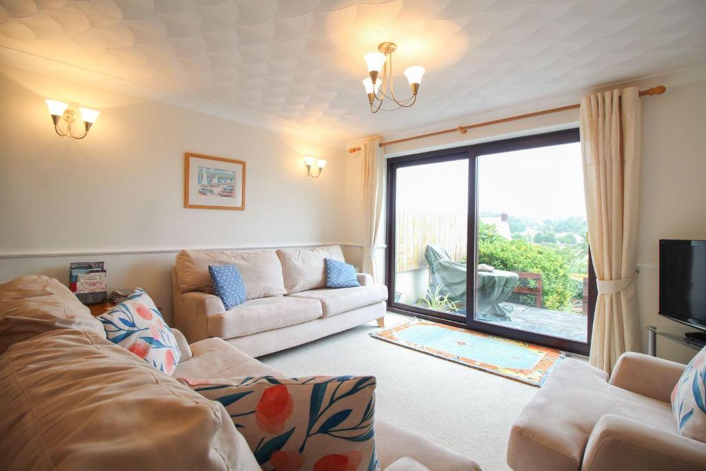 A seating area at River View, Wadebridge