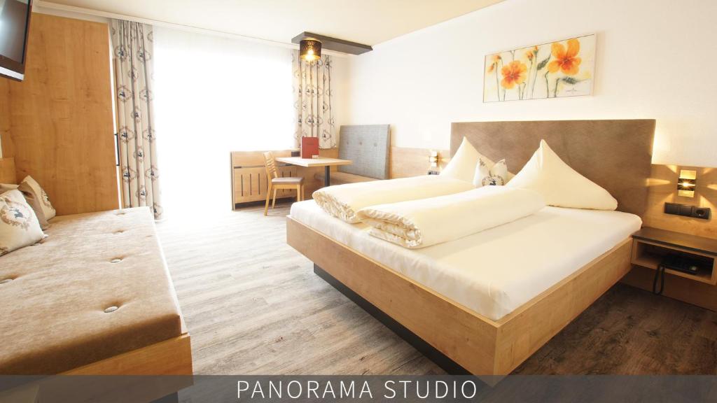 Posteľ alebo postele v izbe v ubytovaní Das Aparthotel Olympia Tirol