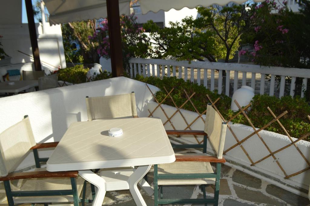Balkón nebo terasa v ubytování Pergola