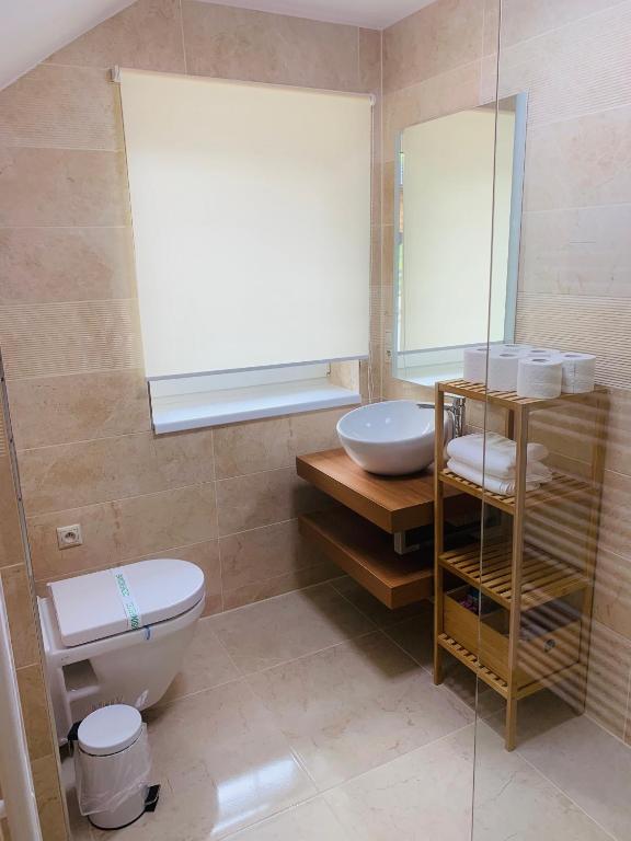 A bathroom at Apartmán Paseky