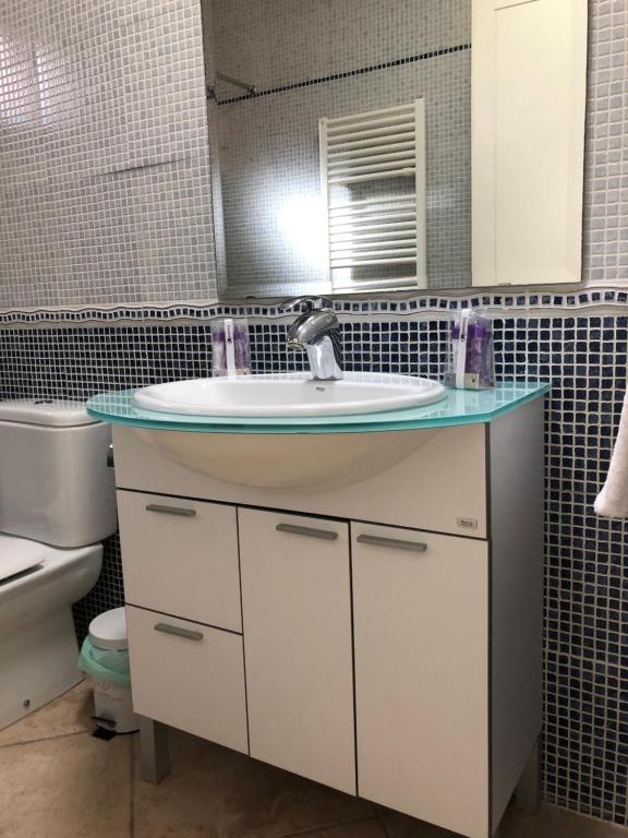 Koupelna v ubytování Villa Catalá