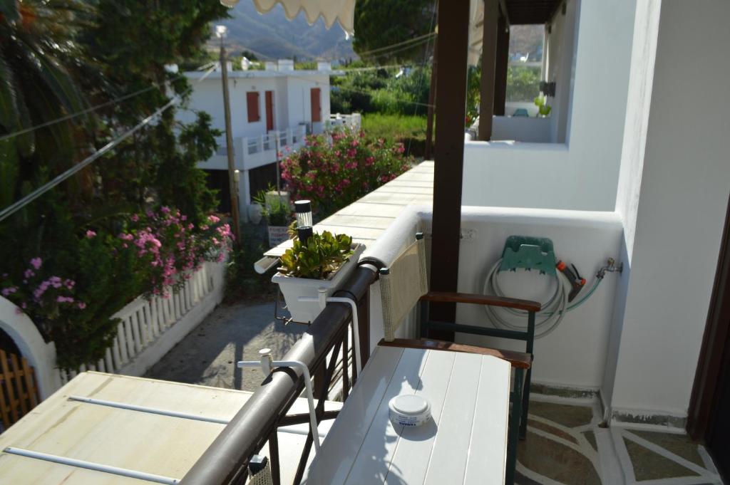 Balkón nebo terasa v ubytování Pergola