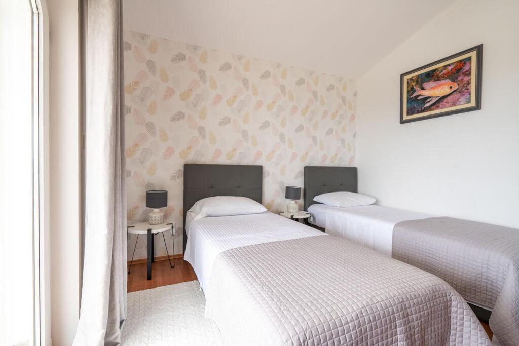 Posteľ alebo postele v izbe v ubytovaní Villa Bliss , Kastela - Croatia