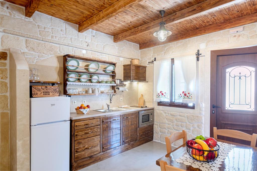 Kuchyň nebo kuchyňský kout v ubytování Yiannis Retreat